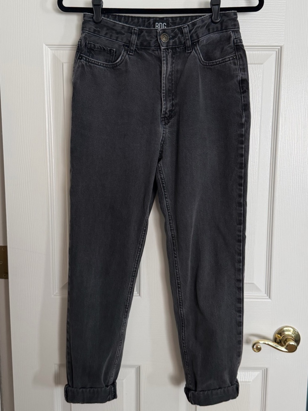 BDG Charcoal Gray Mom High-Rise Jeans